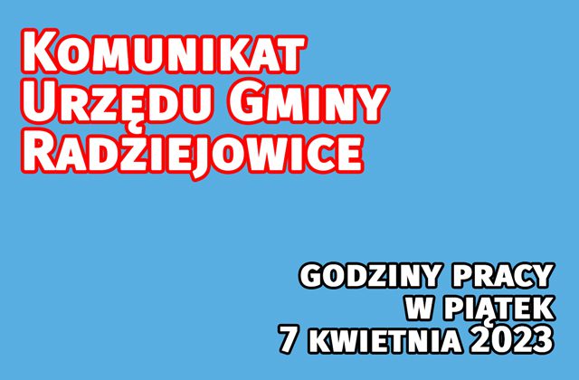 Godziny pracy Urzędu Gminy w Wielki Piątek