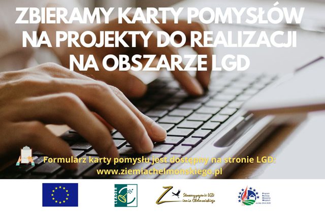 Plakat informacyjny LGD dotyczący opracowania lokalnej strategii działania