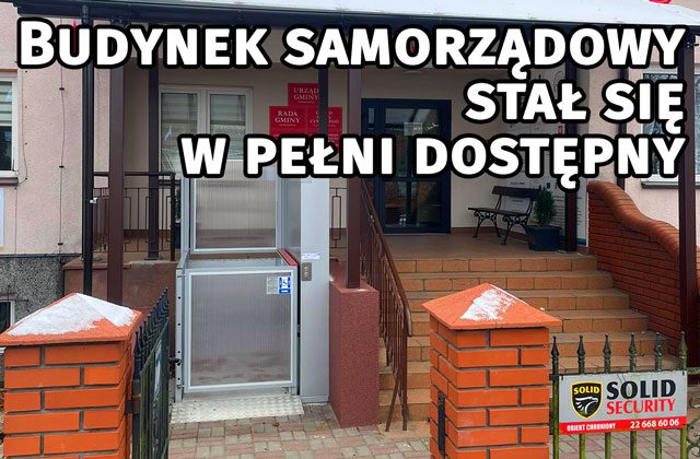 Dostępny budynek. Winda dla niepełnosprawnych.