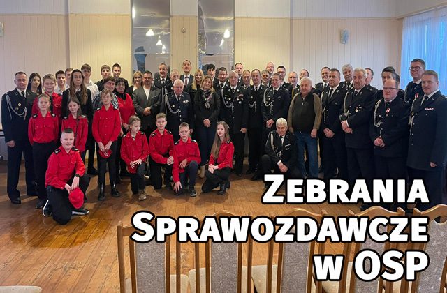 Zdjęcie grupy osób. Strażacy OSP i zaproszeni goście.