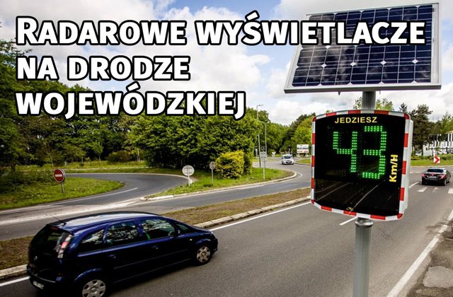 ilustracja radarowy wyświetlacz prędkości