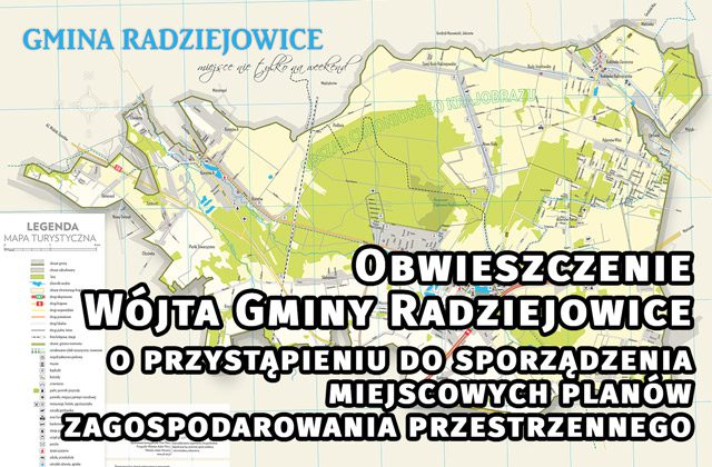 Obwieszczenie Wójta Gminy Radziejowice o przystąpieniu do sporządzenia miejscowych planów zagospodarowania przestrzennego