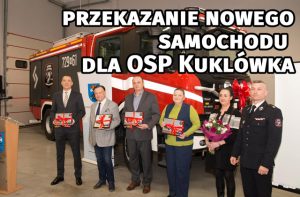 przekazanie nowego samochodu ratowniczo-gaśniczego dla OSP Kuklówka
