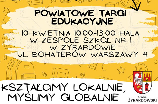 Plakat informacyjny targów