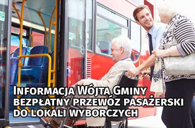 Bezpłatny transport dla wyborców niepełnosprawnych i seniorów