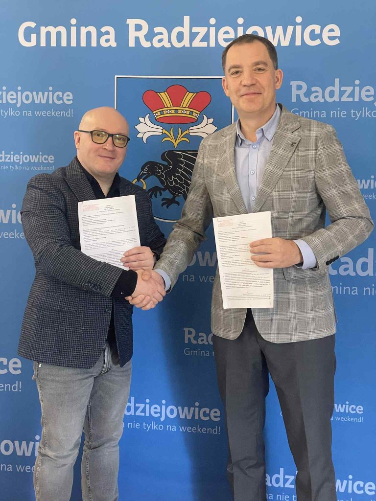 Wójt z Przedstawicielem wykonawcy