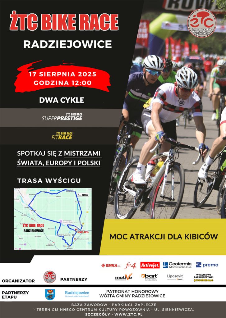 ŻTC Bike Race plakat imprezy sportowej