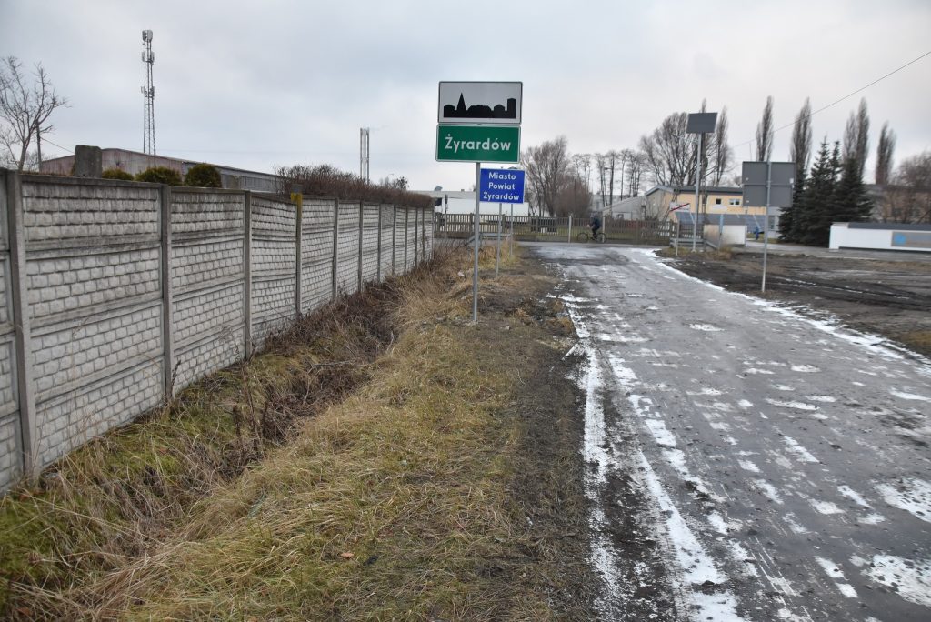 ulica Działkowa w Korytowie