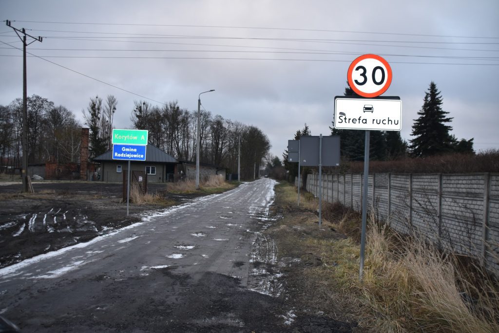 ulica Łąkowa w Korytowie