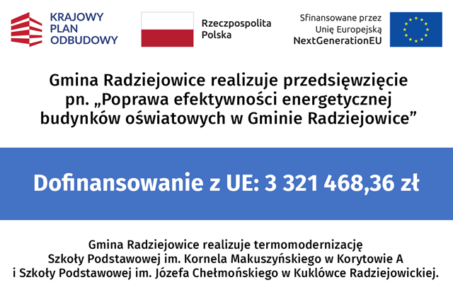 tablica informacyjna termomodernizacja szkół