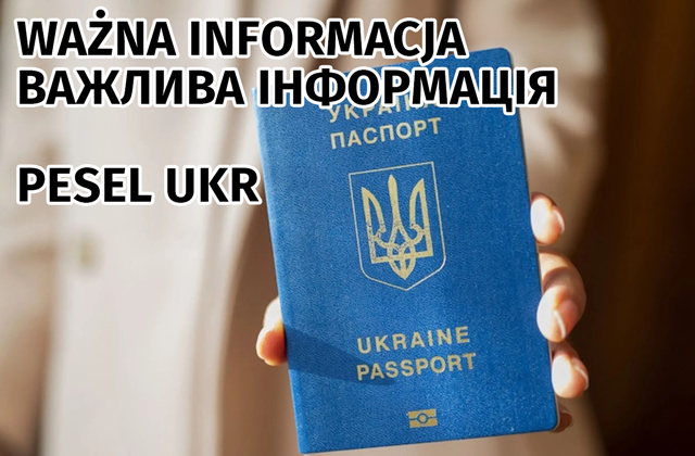 Komunikat w sprawie pesel ukr